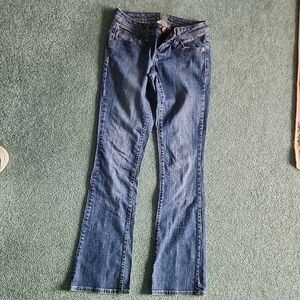 Women's Blue Flare Jeans - Unbranded